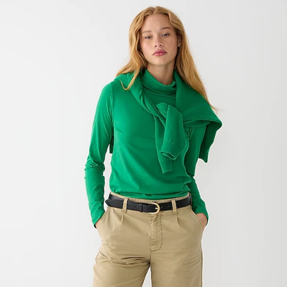 J. Crew tissue turtleneck NWT